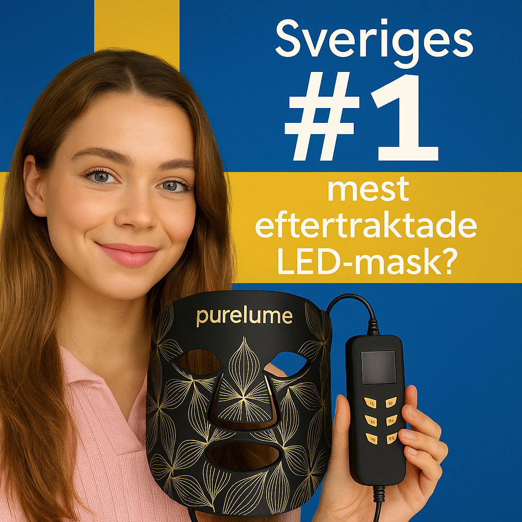 Purelume® LED-mask – 7-färgs ljusterapi för ansikte