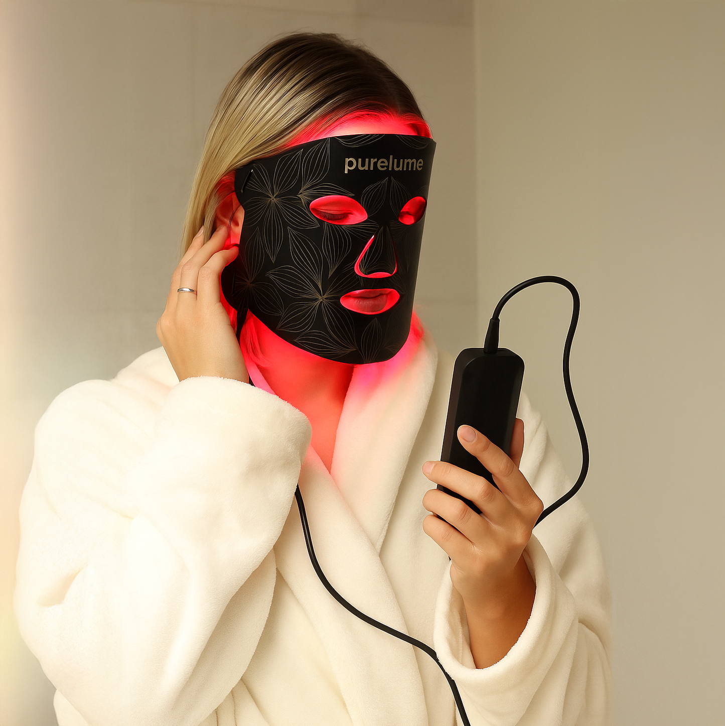 Purelume® LED-mask – 7-färgs ljusterapi för ansikte